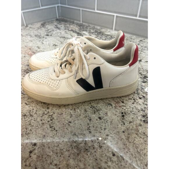 VEJA V-10 CWL WHITE NAUTICO PEKIN SIZE 39 W8/M6 - Picture 4 of 8